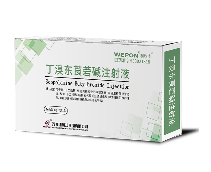 丁溴東莨菪堿注射液